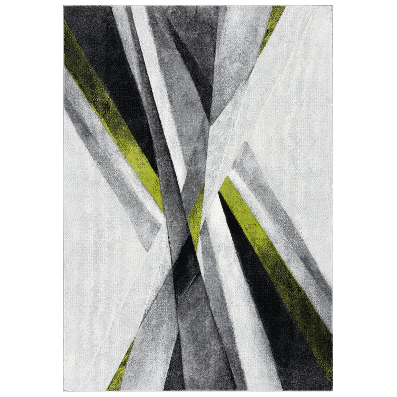 Orren Ellis Tooele Performance Gray/Green Rug & Reviews Wayfair